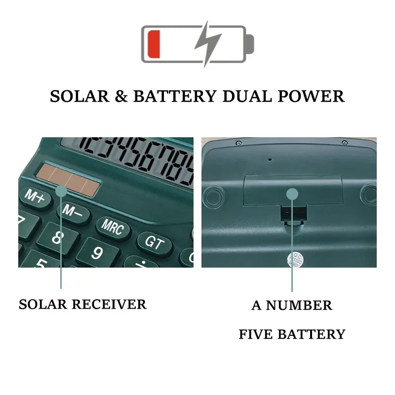 12-значный большой калькулятор с ЖК-дисплеем