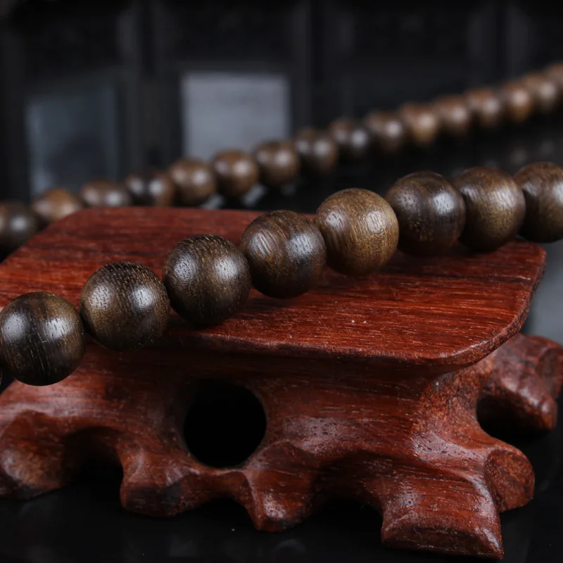 Прямая поставка с завода Kalimantan браслет из бусин Будды агарового дерева высоким