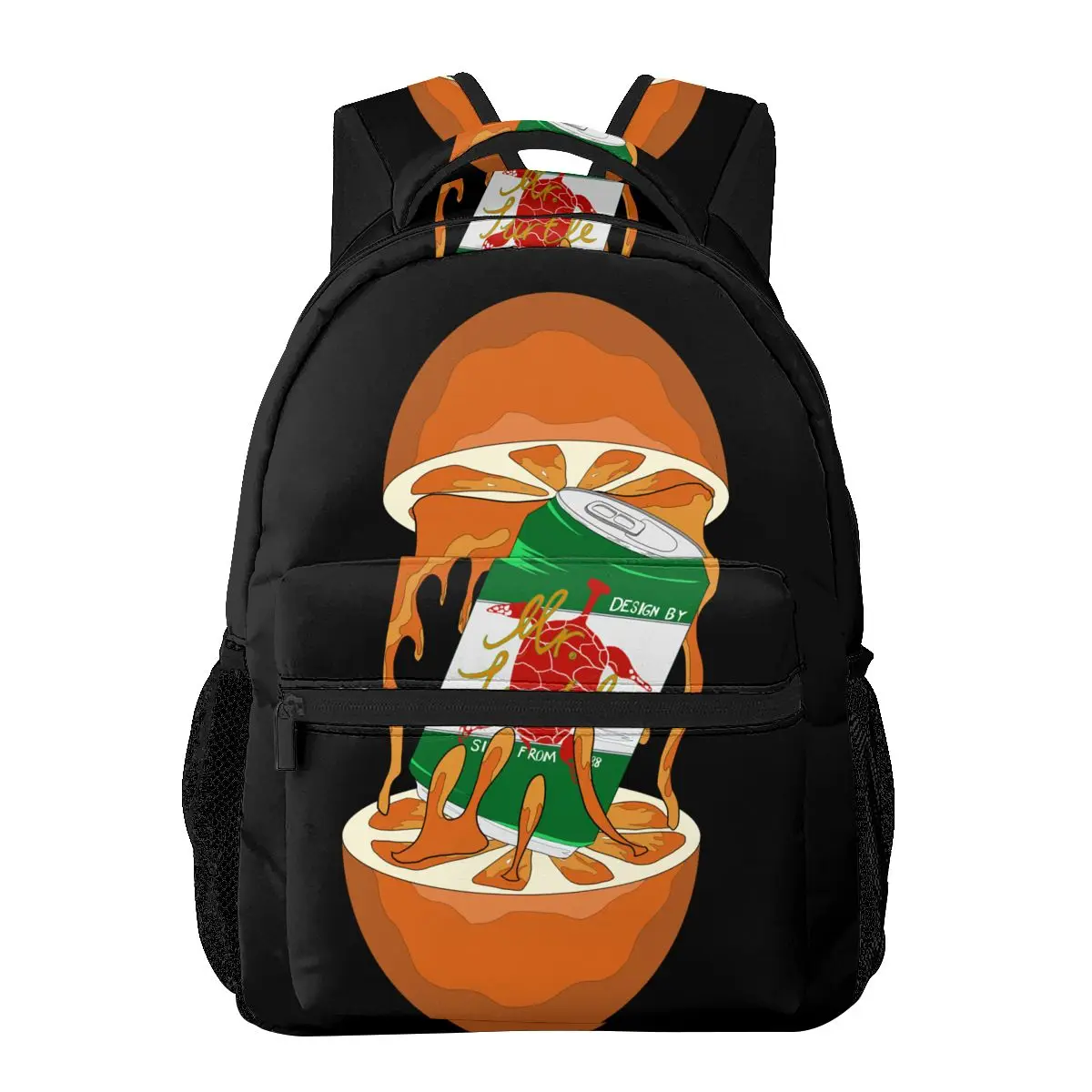 

2022 Women Shoulder Bag Mr.bottle Turtle' Orange Beer Fashion School Bag For Teenage Girl Backpacks Travel Bag