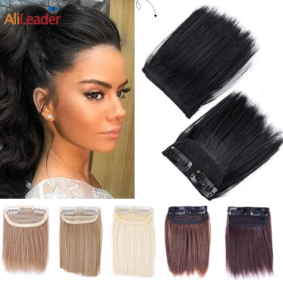 Synthetic 10 20 30cm Invisible Fluffy Hair Pad Adding Extra Hair Extension Wig Pads Clip In One Piece Increase Volume For Thin