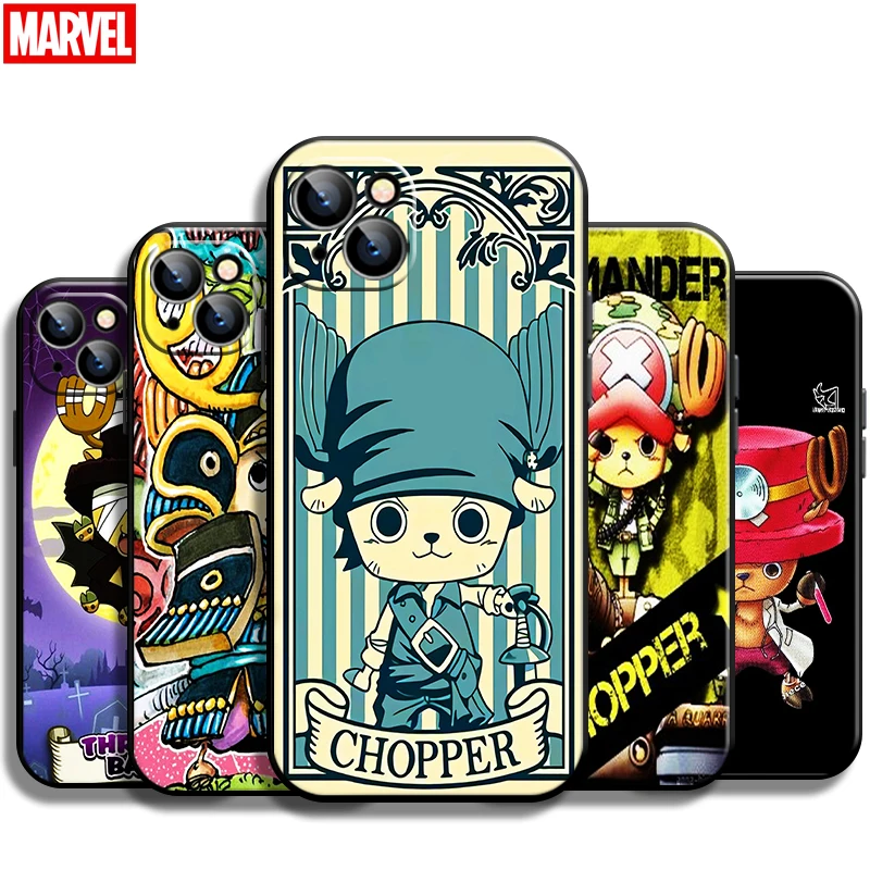 

Anime One Piece Tony Tony Chopper For Apple iPhone 13 12 11 Pro Mini X XR XS Max SE 5 6 6S 7 8 Plus Phone Case Black
