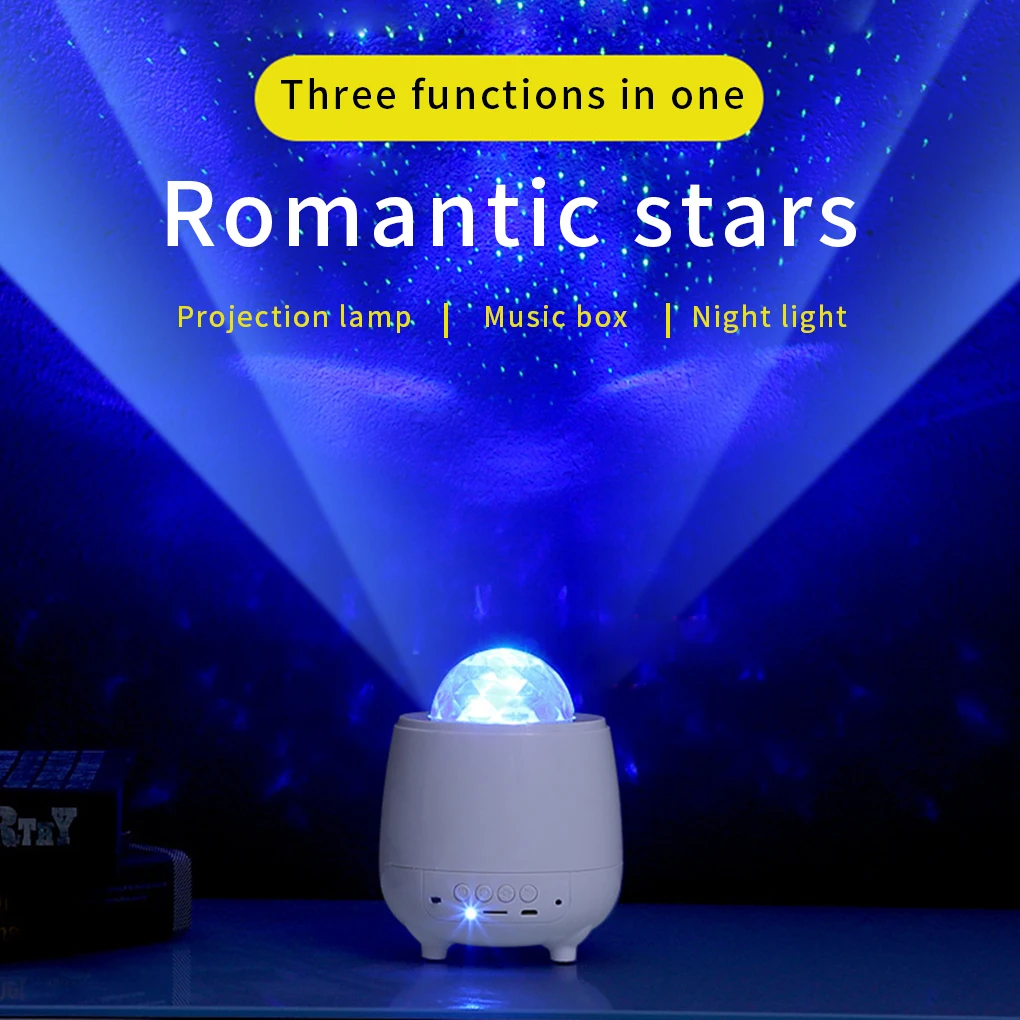 

Романтический Красочный проектор звездного неба, Океанский ночсветильник с дистанционным управлением, проекционная лампа океанской волны...