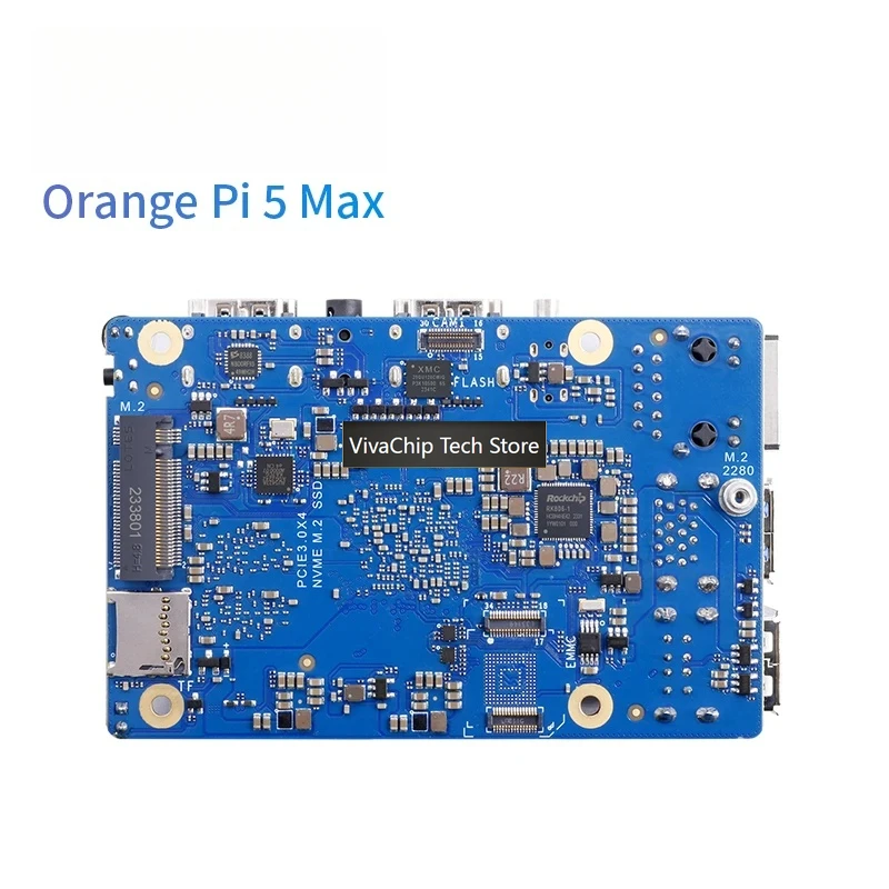 Фото Плата разработки VivaChip TechOrange Pi 5 Max с 16 ГБ ОЗУ LPDDR5, Rockchip RK3588, M.2 PCIE, 2.5G LAN, WiFi+BT, OrangePi 5 MAX Single B №3
