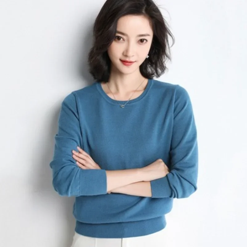 MRMT 2024 новый вязаный свитер женские свитера пуловер с круглым вырезом свободный