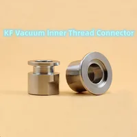 KF40-1-1/2,3/4 Vacuum Inner Wire Connector Stainless Steel 304 Vacuum Inner Thread Joint Quick-loading Chuck Inner Wire Joints