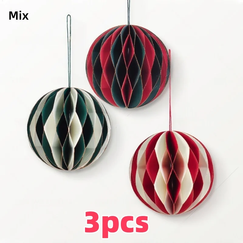 

Рождественские бумажные шары 6 шт.