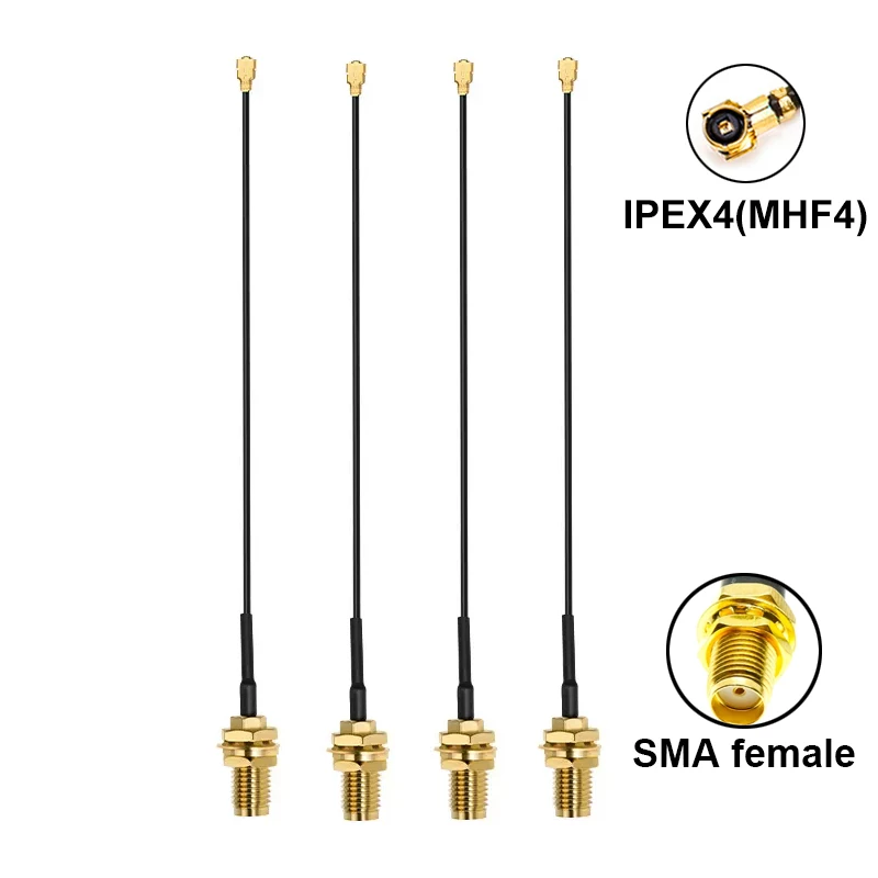 4 шт. Quectel YE0001BA 5G антенна 600-6000 МГц SMA штекер с YM0004AA U.FL косичка для RM500U-GL RM500U-EU