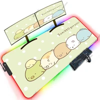 corner creature kawaii carpet backlit rgb led anime mousepad minimalist office accessory 1200x600 xxxxl oversize mouse pad pink