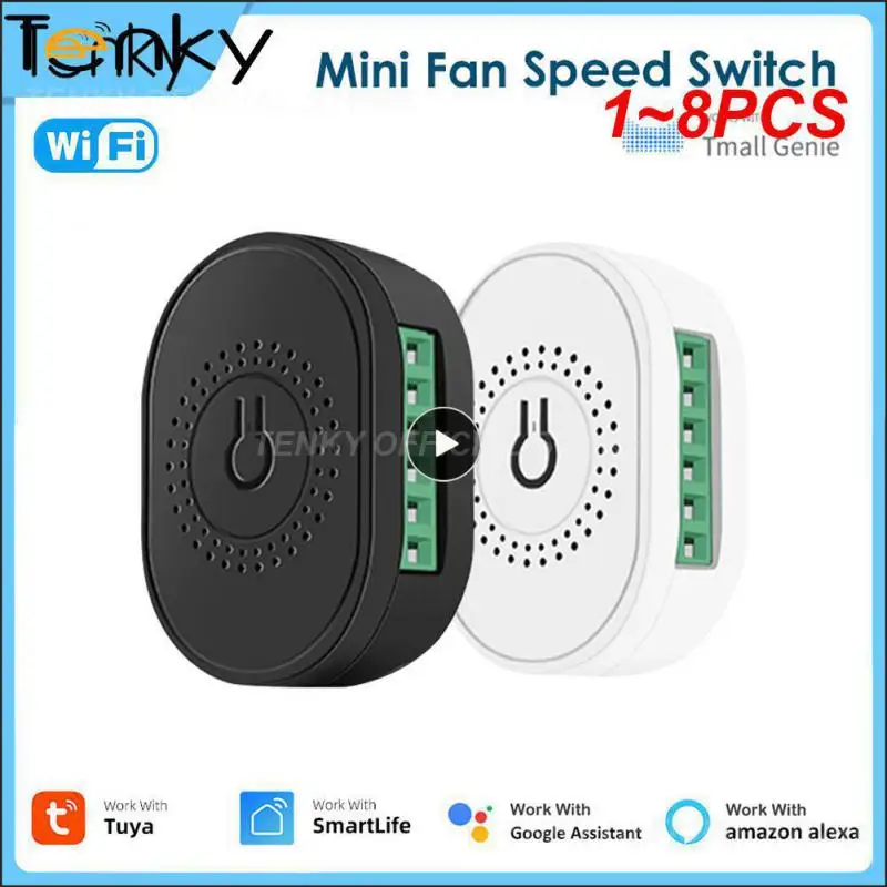 

1~8PCS Speed Control Switch. Fan Switch Smart Diy Ceiling Fan Controller Voice Control Multifunctional Remote Control