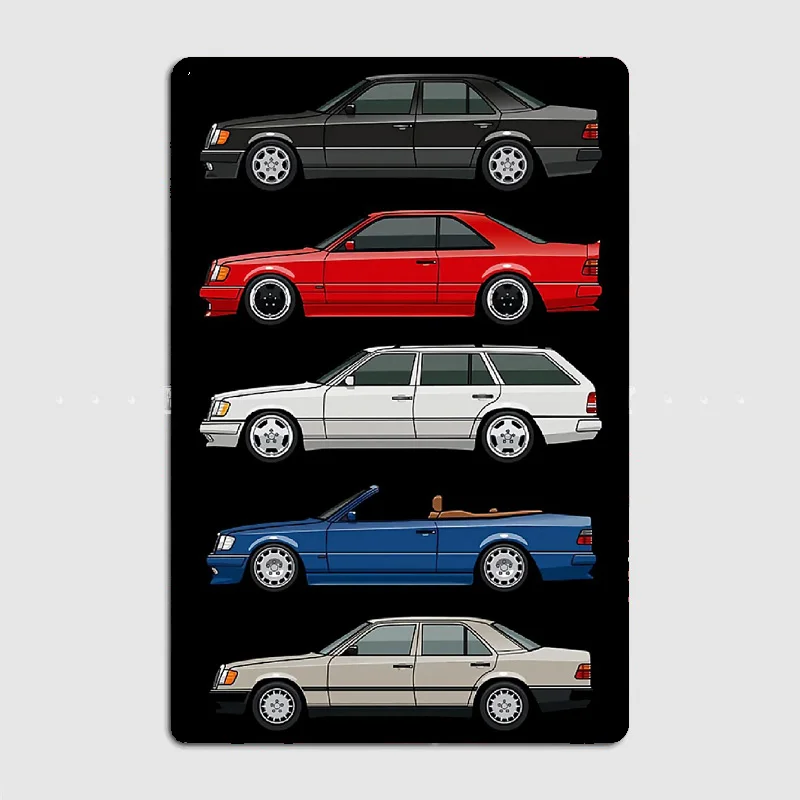 

Металлическая картина Evolution W124 E-Class