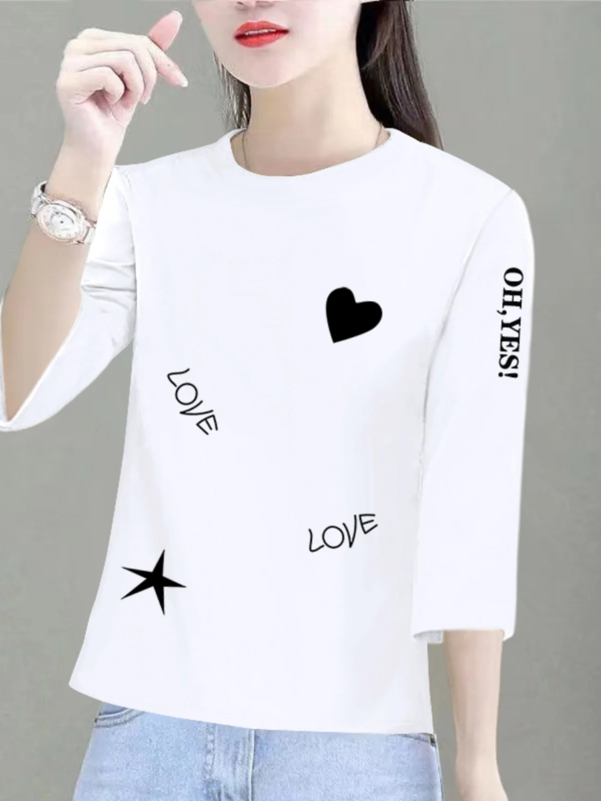 Футболка из чистого хлопка женская летняя футболка с укороченными рукавами