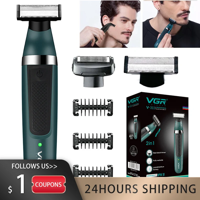 For Men Body Groomer For Groin & Balls Replaceable Blade Electric Razor Ipx5 Waterproof Epilator