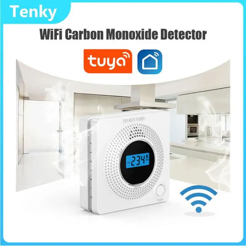 

Детектор угарного газа Tenky Tuya с Wi-Fi и ЖК-дисплеем