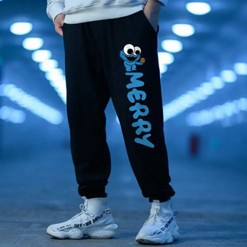 Джоггеры мужские Мультяшные милые Веселые тренировочные брюки с рисунком
