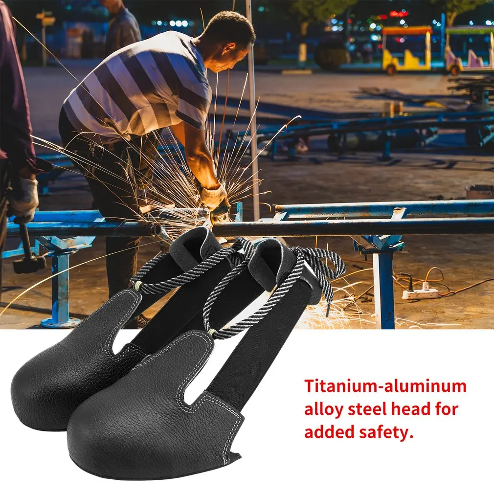 

Anti-smashing Slip-resistant Steel Toe Safety Shoes Cover Universal Industry Protective Overshoes Unisex Protector Bending Overs