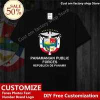 panama navyshort sleeve t shirt custom jersey fans diy name number logo high street fashion hip hop loose casual t shirt