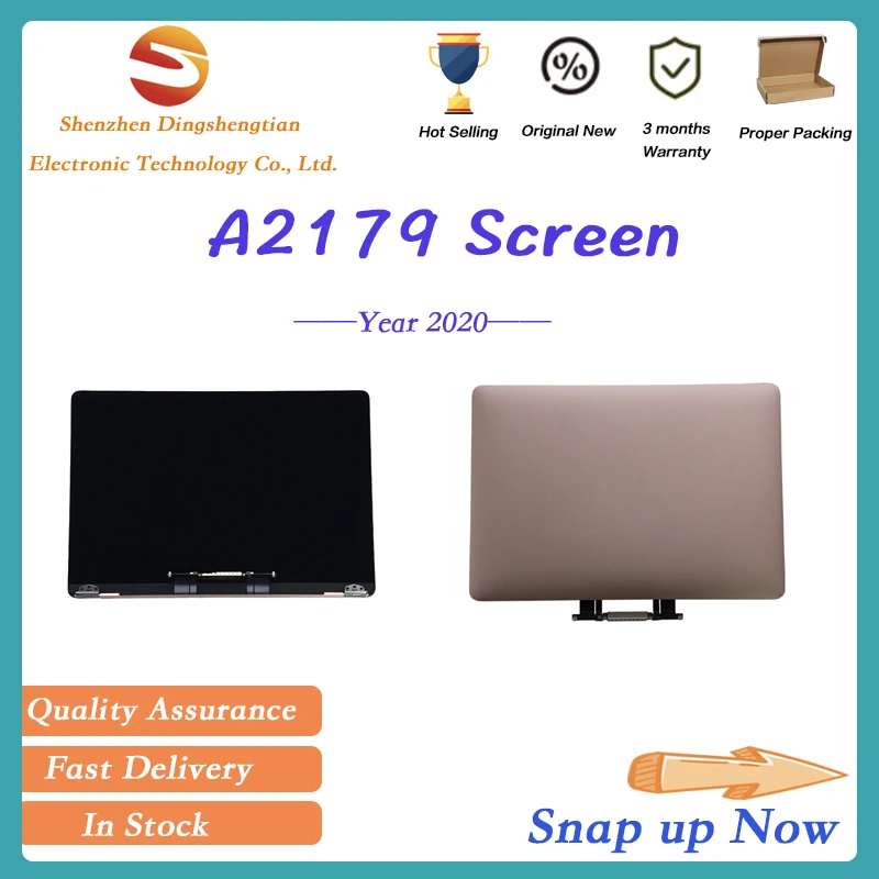 

Replacement For MacBook Air Early 2020 A2179 LCD Screen Display Assembly Rose Gold and Space Gray Silver