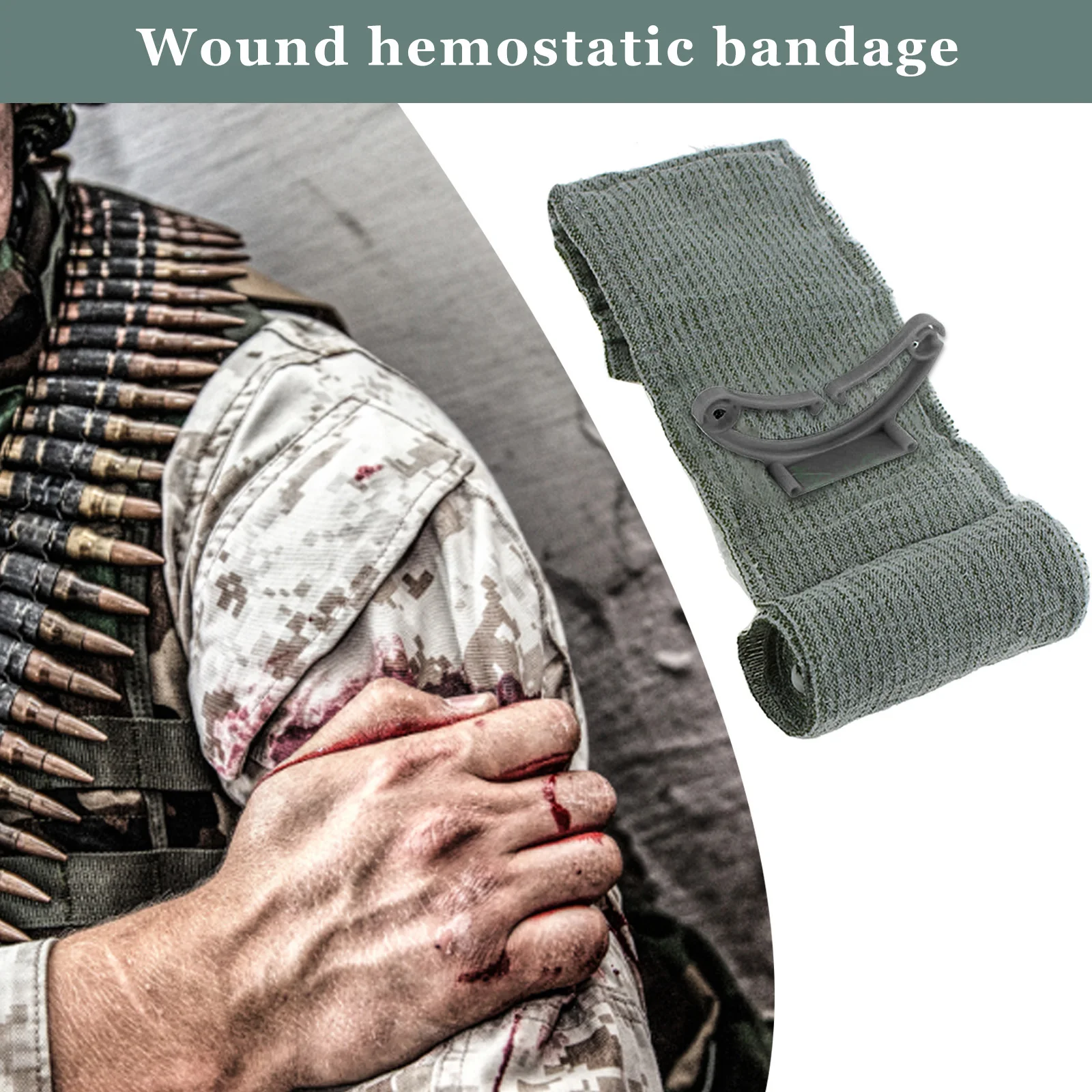 

Elasticity Bandages with Special Buckle - Support Outdoor One-handed Self-rescue