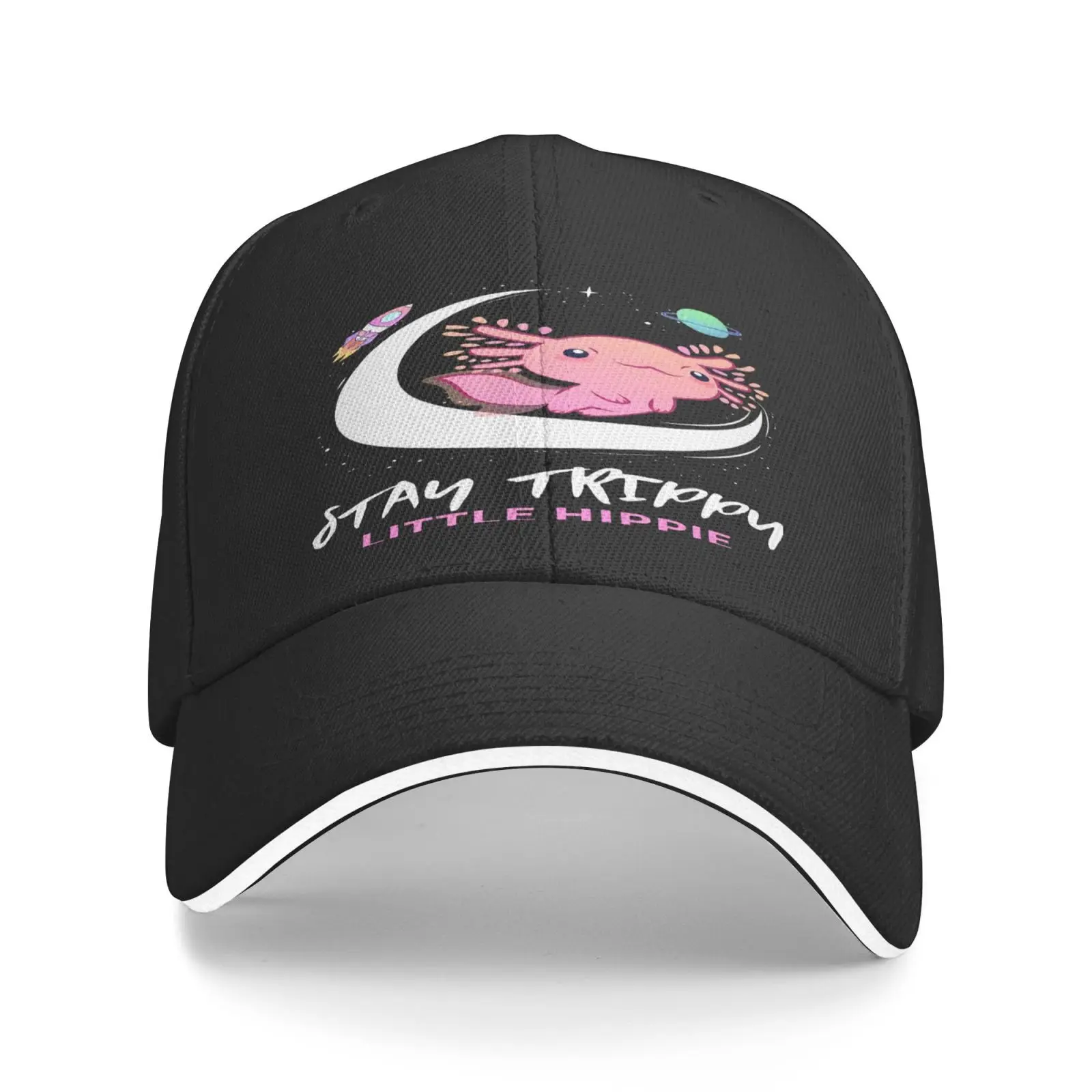 

Baby Axolotl Pastel Magic Moon Exotic Hats For Men Men's Berets Satin Cap Brazil Balaclava Man Hip Hop Cap For Men Beret Women