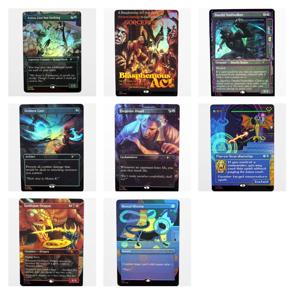 Фольга SLD TCG Волшебные прокси-карты Качество игры Прокси Жорстокий Дейстер Дракон