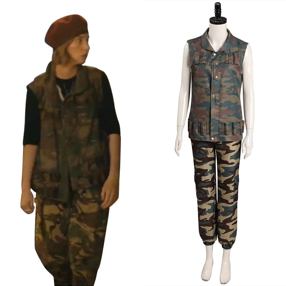 

Stranger cos Things Season 4 Robin Buckley Camouflage Cosplay Costume Outfits Halloween Carnival Suit