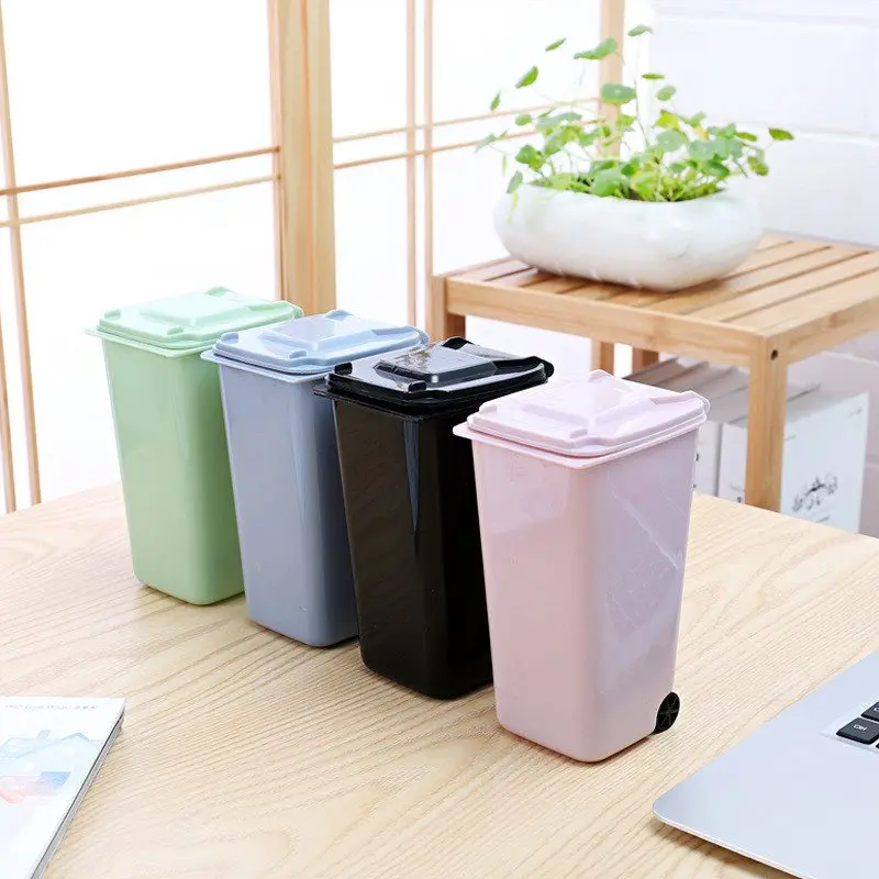 

Table Pen Desk Stationery Organiser Dustbin Worktop Mini Office Tidy Desktop
