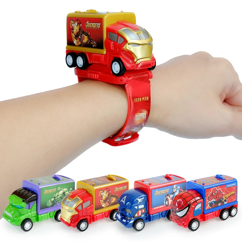 Часы мужские Мультяшные электронные Проекционные с рисунком Человека-паука для