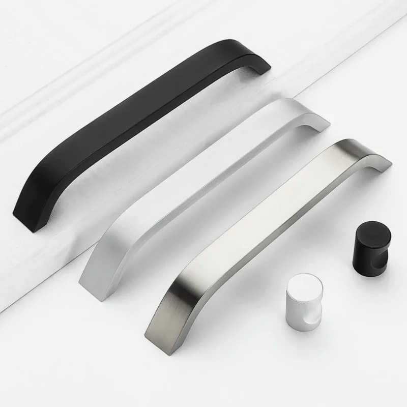 96 128 160 мм алюминиевая современная простая белая дверная ручка для шкафа обувного