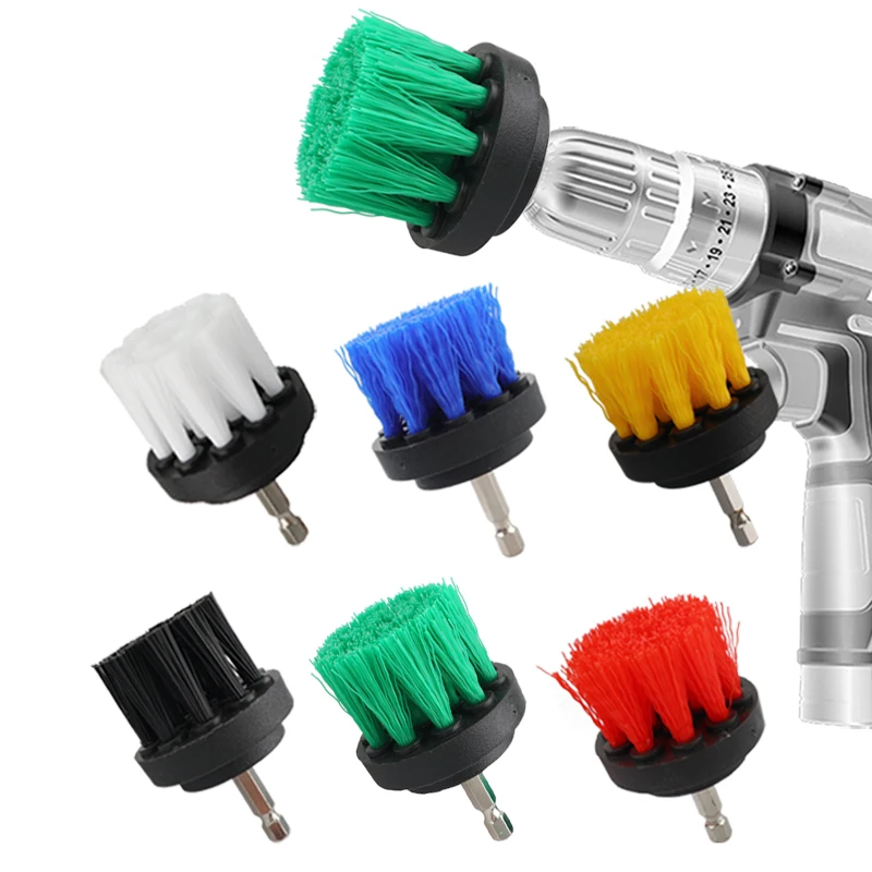 2 Inch Electric Scrubber Brush Drill Cleaning Car Wash for Grout Floor Tub Shower Kitchen Carpet Glass Detailing |