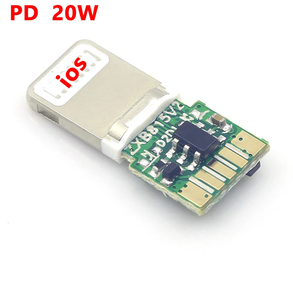 Usb Macho Plug Connector 12p Faça Você Mesmo Auto-reparação de Soldagem tipo Adaptador Conversor para Ios Lightning Pd20w Carregamento Rápido Cabo de Dados 20pc
