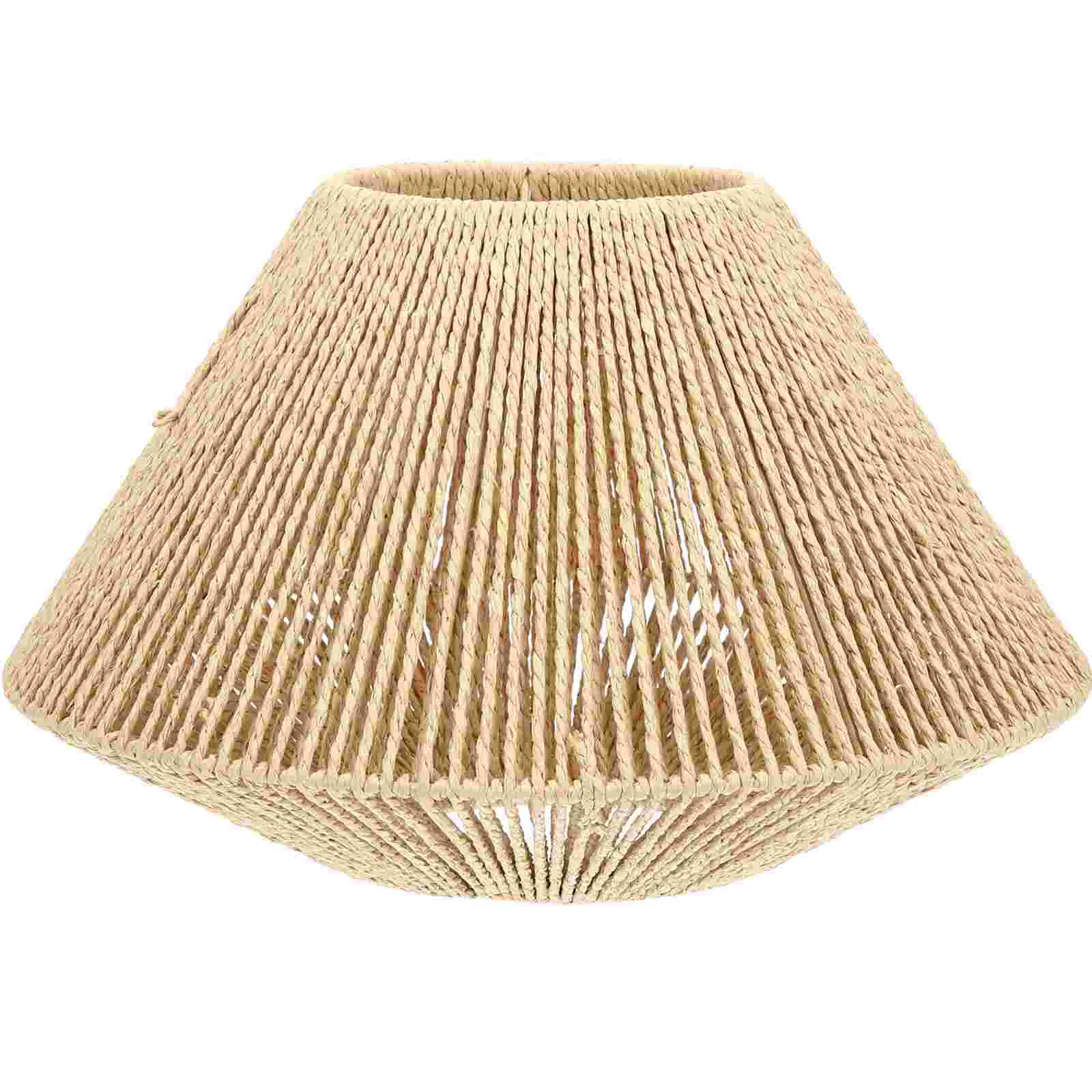 

Тканый подвесной абажур, плетеная люстра из ротанга, лампа с крышкой для потолочного светильника, для гостиной, спальни, дома