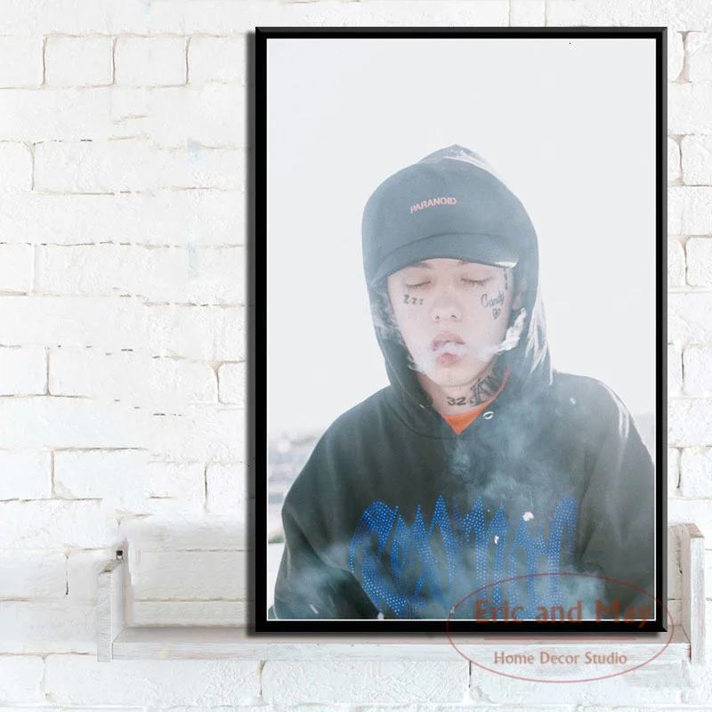 

Lil Xan Rap Hip Hop Music Star Singer Art Painting Vintage Canvas Poster Wall Home Decor