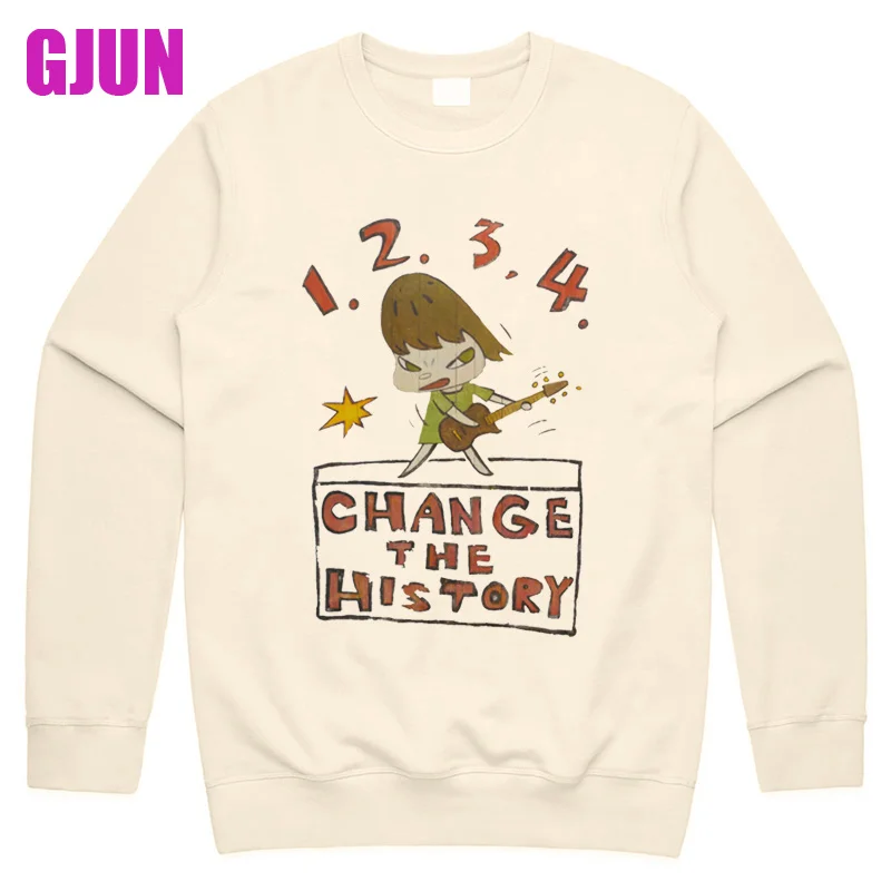 

Yoshitomo Nara Guitar Change The History Sweatshirts Women Hoodies Fall Fashion Pullovers Streetwear Harajuku Tops Men Hooded