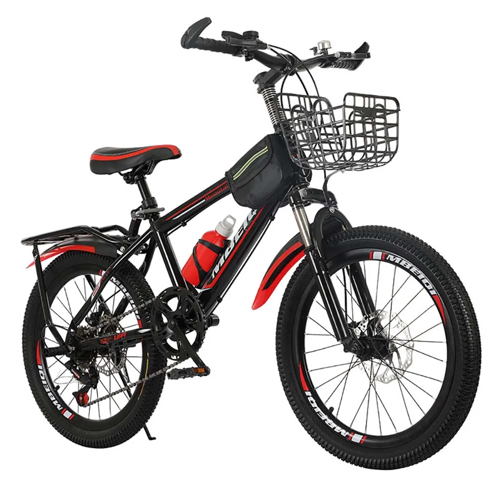 

Children Bike 18 Inch Children Bike Outdoor Riding High Carbon Steel Frame Stable And Robust Double Disc Brake Variable Speed