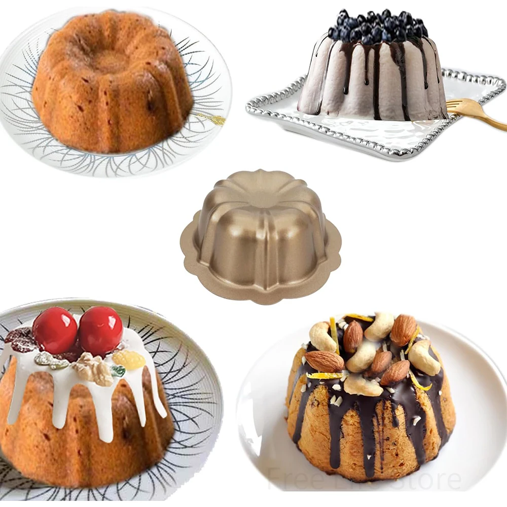 Мини-кастрюли для торта из углеродистой стали 4 дюйма антипригарная форма