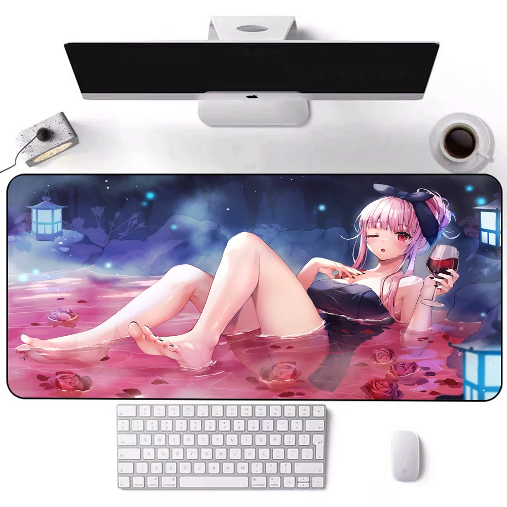 

large mouse pad hololive hentai desk mat soft and smooth Keyboard computer desks mouse mats anime sexy girl naked game accessory
