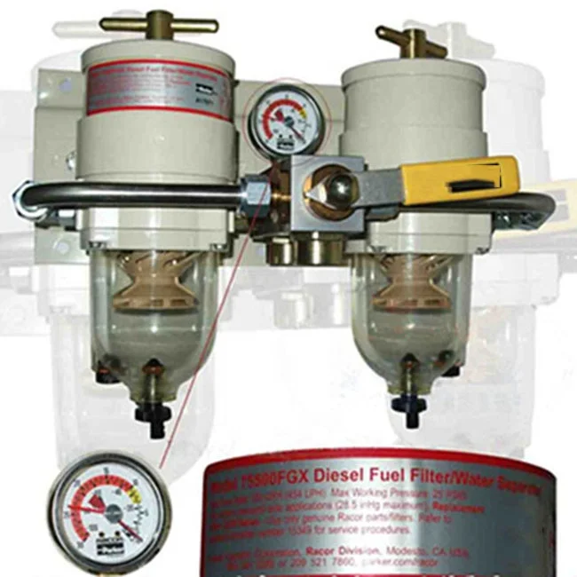 Лидер продаж дизельный морской лодка двойной топливный фильтр 500FH сепаратор
