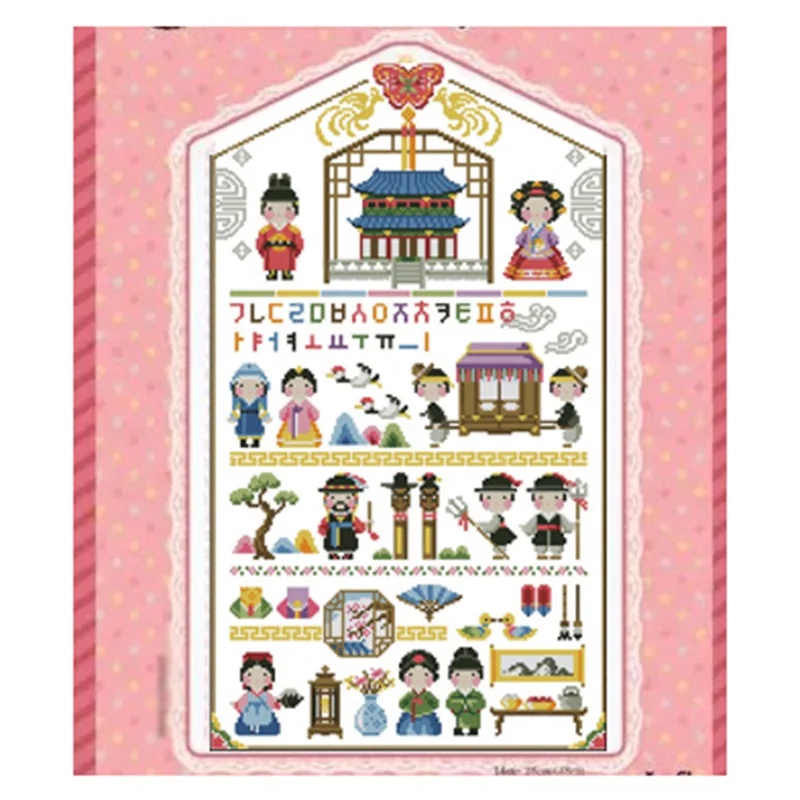 

Cross Stitch Set Chinese Cross-stitch Kit Embroidery Needlework Craft Packages Cotton Fabric Floss New Designs Embroidery G60