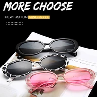 2022 fashion retro lens sunglasses brand designer small oval outdoor uv400 shades eyeglasses female vintage trendy goggles