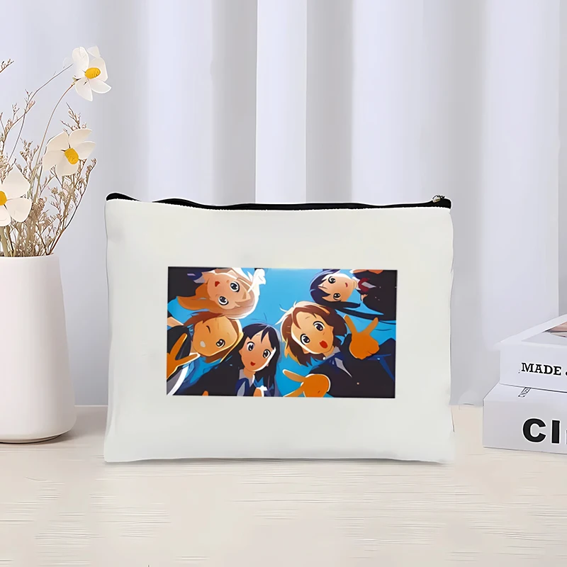 Аниме K-ON косметичка Houkago Tea Time холщовая сумка дорожная складная многоразовая