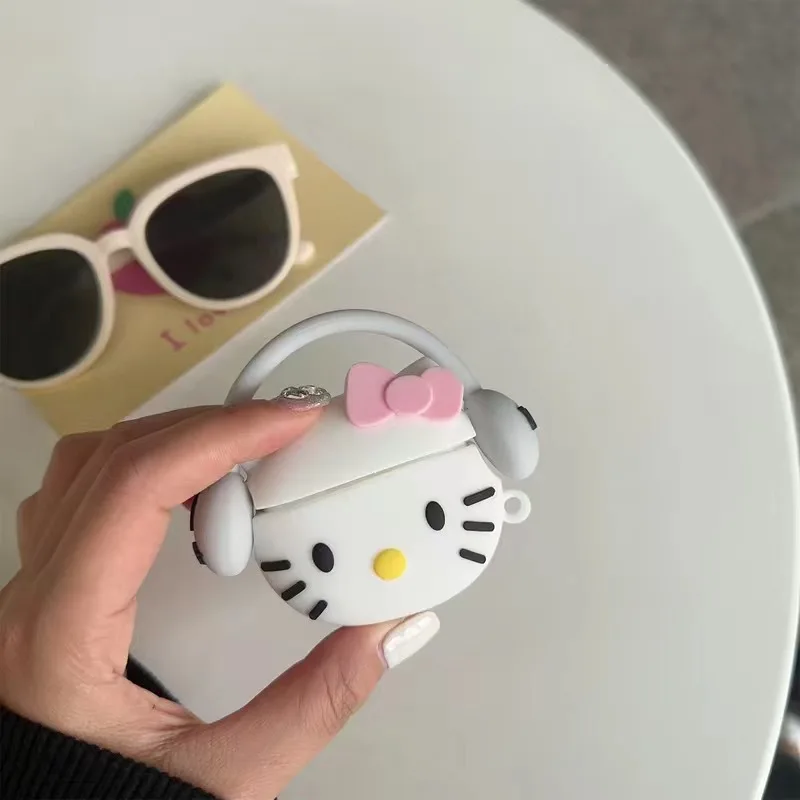 Новый чехол для наушников Airpods Pro3 4 2 3 1 Pro 2, милый мультяшный беспроводной Bluetooth-гарнитура, защитный мягкий чехол с крючком (art.: 3920d3d4e53df) - 3920d3d4e53df