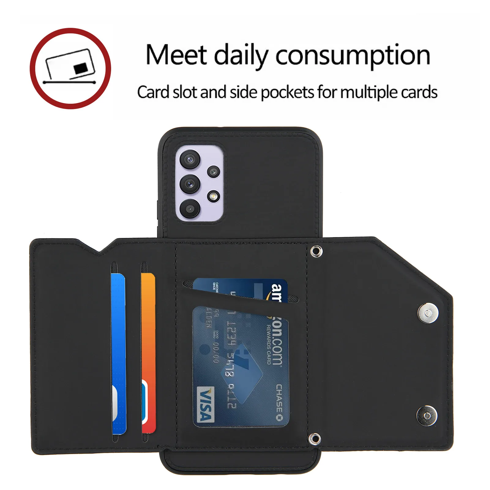 PU Leather Wallet Case For Xiaomi 11 Ultra 11 Lite 5G NE 11T 10S 10T Redmi 9A 9C 9T Note 9 9S 10 11 Pro Card Pockets Back Cover