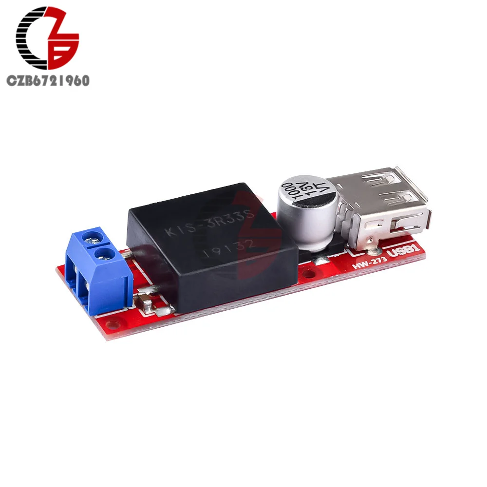5V USB Выход плата преобразователя DC-DC 7 в-24 в до 5 В пост 3A модуль ldo понижающего KIS3R33S