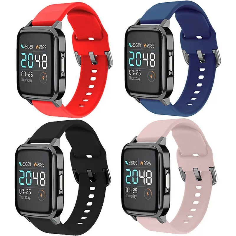 Спортивный силиконовый ремешок для Xiaomi Watch LS01/ID205L LS02/Xiaomi Solar LS05/Xiaomi Haylou RT LS05 Swatch