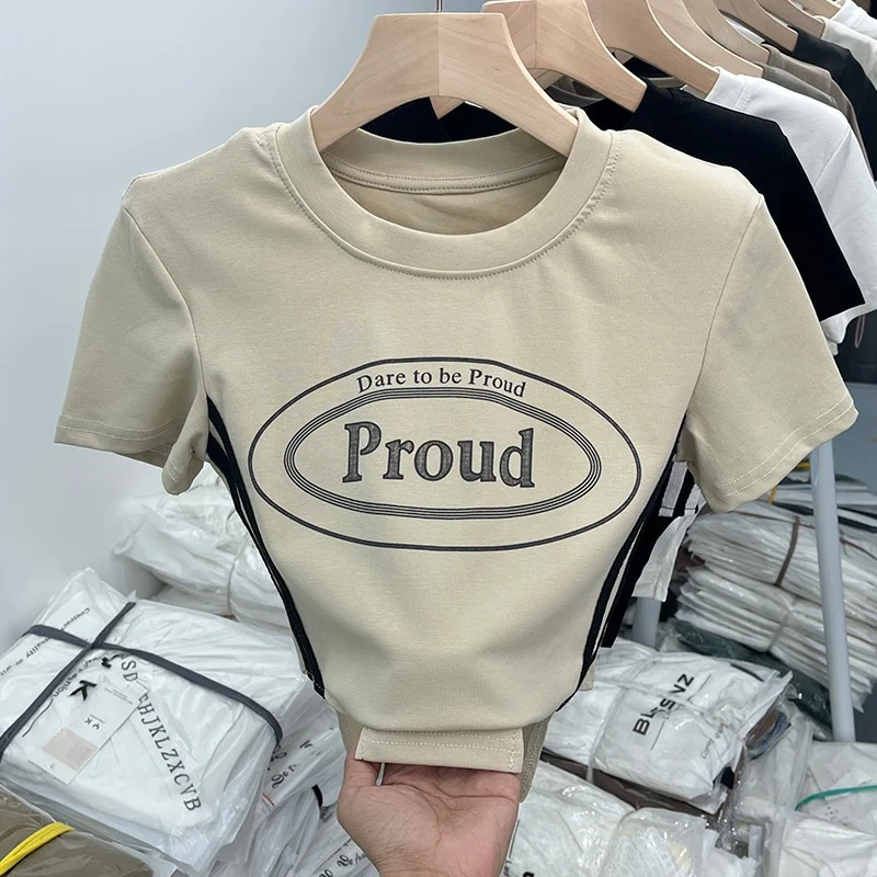 Футболка женская с открытыми плечами уникальный шикарный Милый пикантный топ в