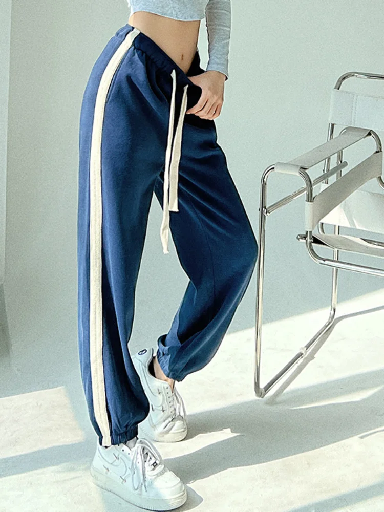 

High Waist Sweet Casual Harem Cropped Pants 2022 Spring Trend New High Street Loose Retro Drawstring Women's AP90