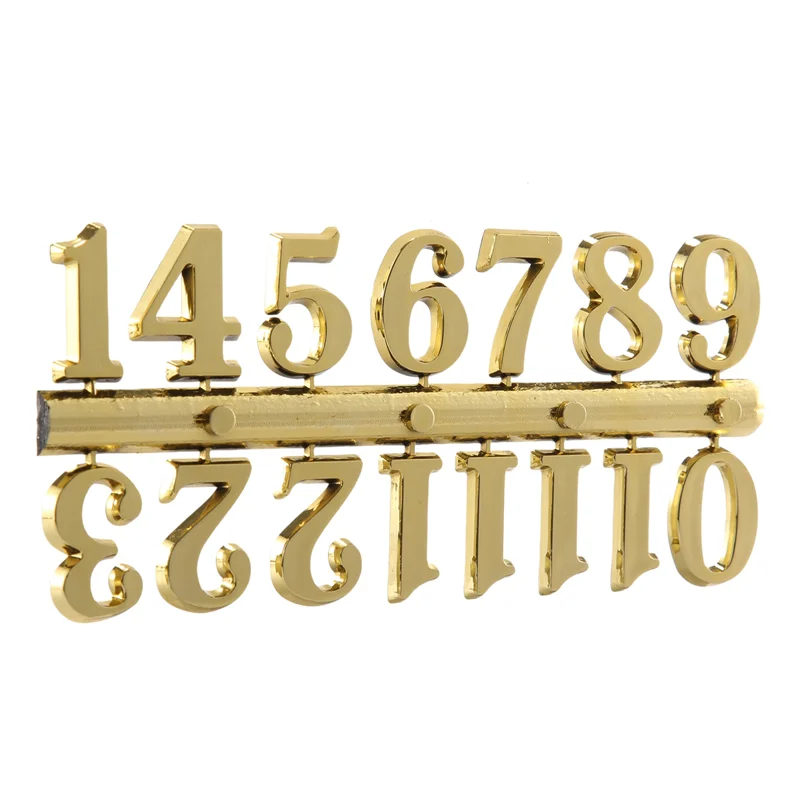 

6Pcs Quartz Clock Movement Mechanism Replacement Clock Numerals Kit for DIY Wall Clock Handicrafts Repair Clock Parts