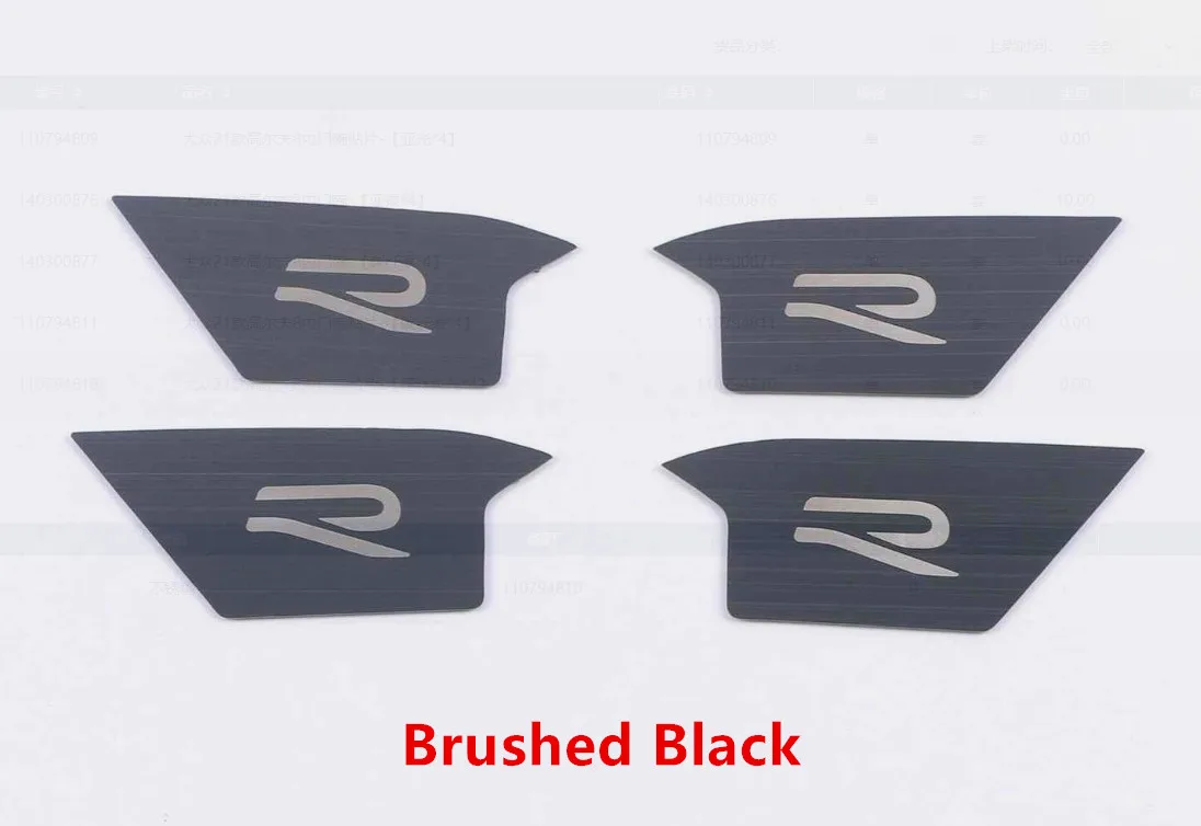 

Автомобильная крышка из нержавеющей стали, внутренний поручень, ручка, каркас, фоторамка для VW Volkswagen Golf8 Golf 8 2020 2021 2022 2023