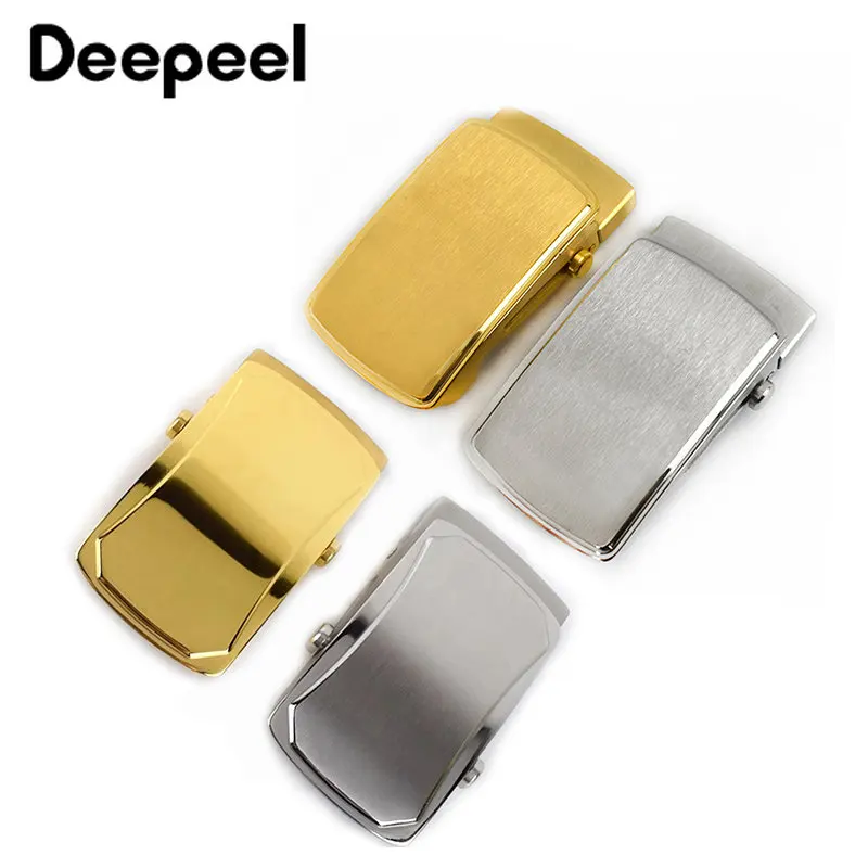 

1Pc Deepeel Stainless Steel Men's Business Belt Buckle 36mm/39mm Toothless Roller Automatic Buckles Head for Men Jeans Waistband