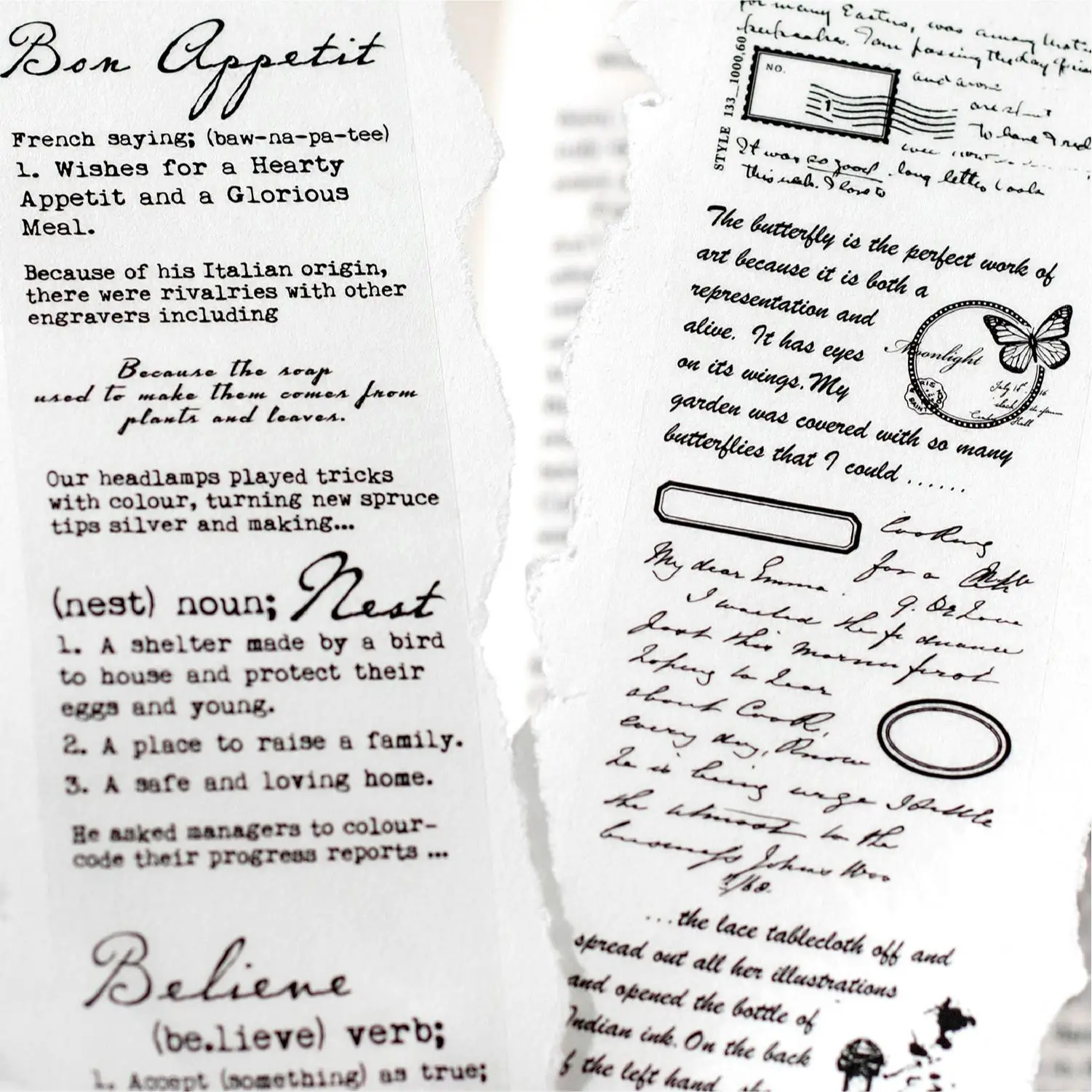 50 мм * 200 см буква из серии Энтони винтажный английский текст номер ПЭТ-лента